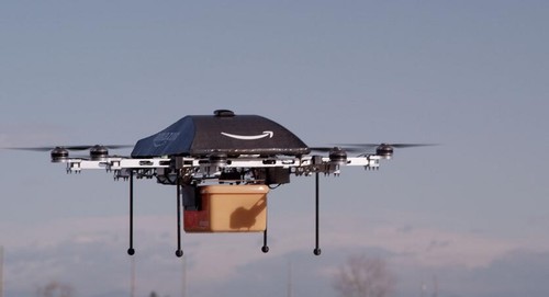 英国亚马逊开始无人机送货,只要13分钟就能送