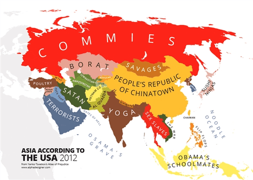 "世界偏见地图"走红:中国竟是个大超市